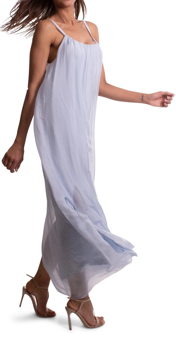 made in italy silk dresses Italian Silk Tiered Dress
