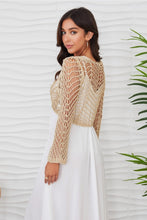 Load image into Gallery viewer, Metallic Open Knit Crochet Tie