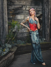 Load image into Gallery viewer, Denim Dream Maxi Skirt