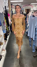 Load image into Gallery viewer, Tan Crochet Dress
