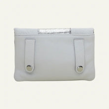 Load image into Gallery viewer, White and Silver Snake Belt Bag
