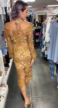 Load image into Gallery viewer, Tan Crochet Dress
