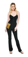 Load image into Gallery viewer, Black Bustier Jumpsuit
