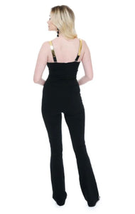 Black Bustier Jumpsuit