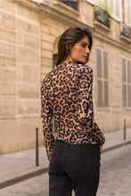 Load image into Gallery viewer, Leopard Wrap Top
