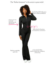 Load image into Gallery viewer, Black Sleeved Jumpsuit
