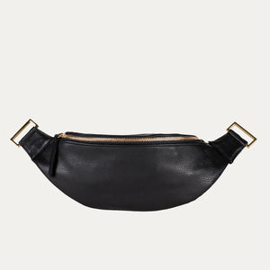 Black Leather Crossbody