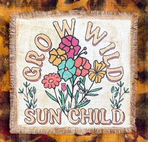 Grow Wild Sunchild Custom Acid Wash Flannel