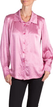 Load image into Gallery viewer, Satin Button Up Blouse
