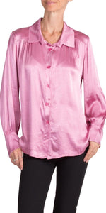 Satin Button Up Blouse