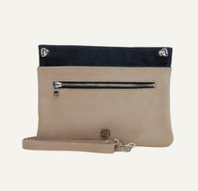 Load image into Gallery viewer, Denim + Leather Belt Bag
