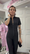 Load image into Gallery viewer, Black Sleeved Jumpsuit
