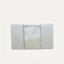 Load image into Gallery viewer, White and Silver Snake Belt Bag
