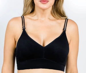 Deep Plunge Strap-Swap Bra