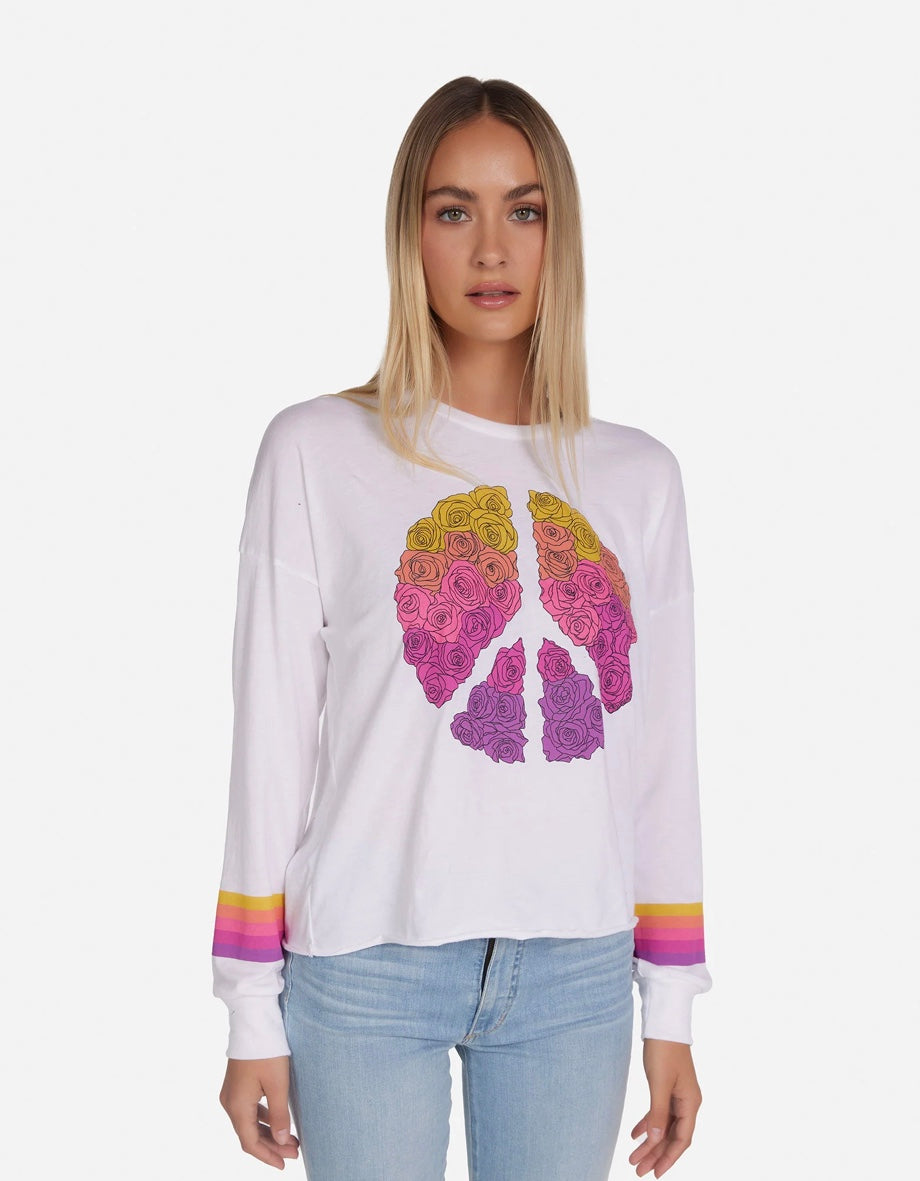 Peace n Roses Long-sleeve - Lauren Moshi