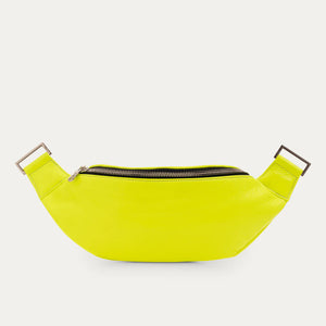 Neon Yellow Crossbody - Patent Leather