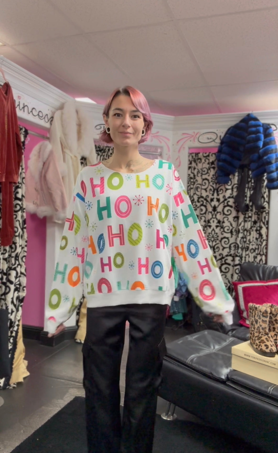 Ho Ho Holiday Multicolor Sweater