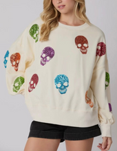 Load image into Gallery viewer, Sequined Skull Sweater
