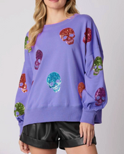 Load image into Gallery viewer, Sequined Skull Sweater
