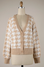 Load image into Gallery viewer, Holiday Houndstooth Cardigan
