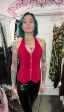 Load image into Gallery viewer, Red Corset Top
