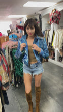 Load and play video in Gallery viewer, Denim jacket with patches
