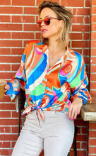 Load image into Gallery viewer, Pucci Print Silk Blouse one size
