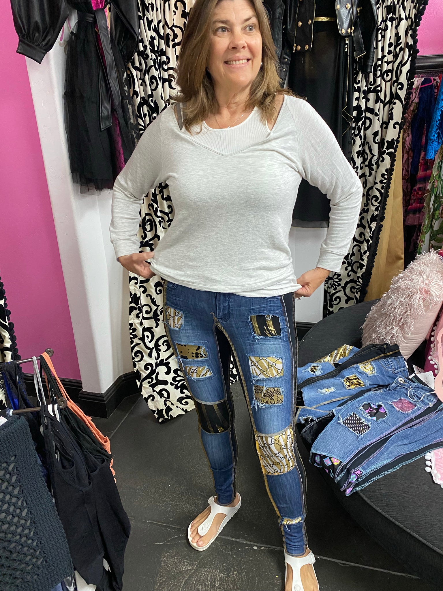 Barbie rocks custom legging jeans – oohlala girls